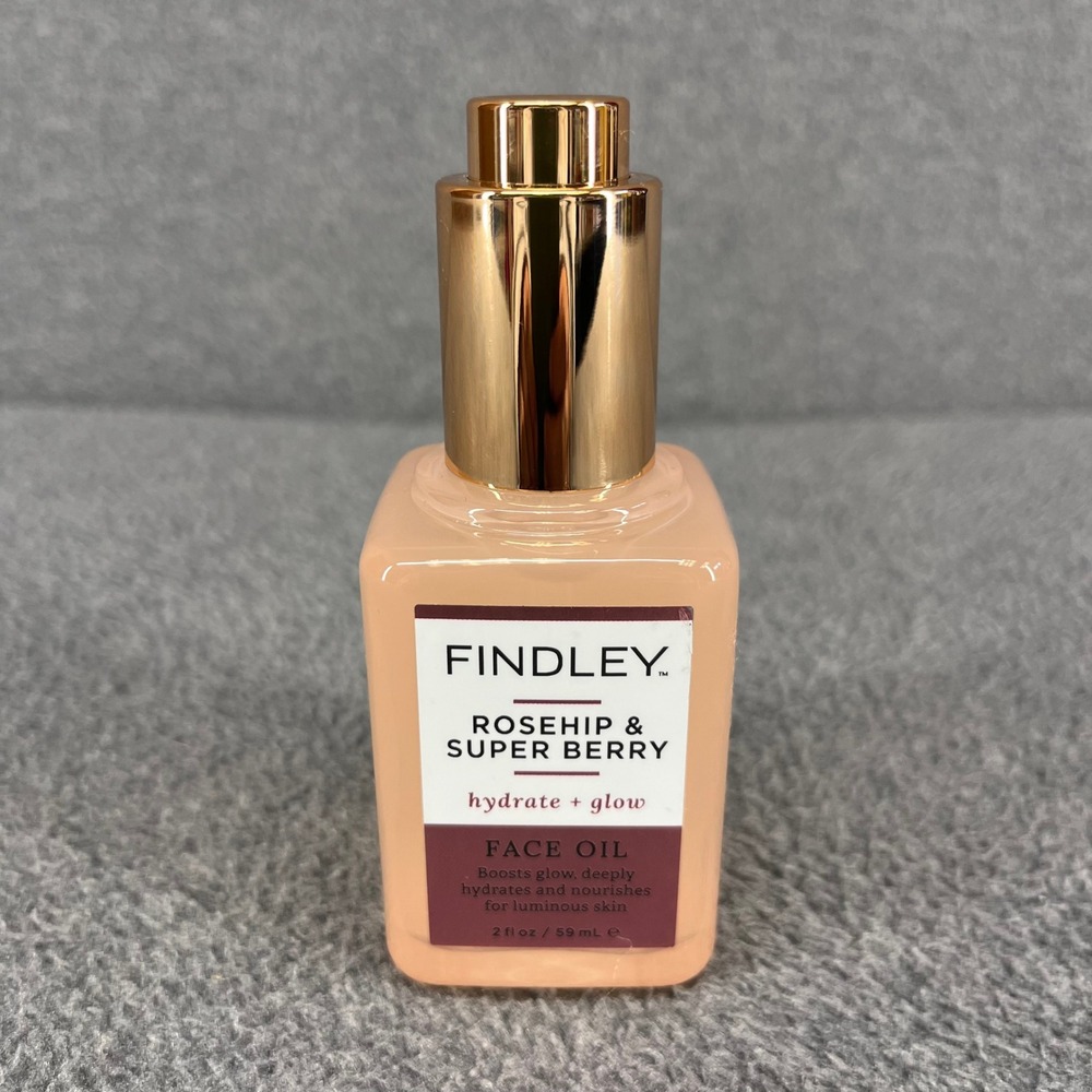 Findley Rosehip & Super Berry Face Oil Women 2oz Pink Hydrate Glow Luminous Skin